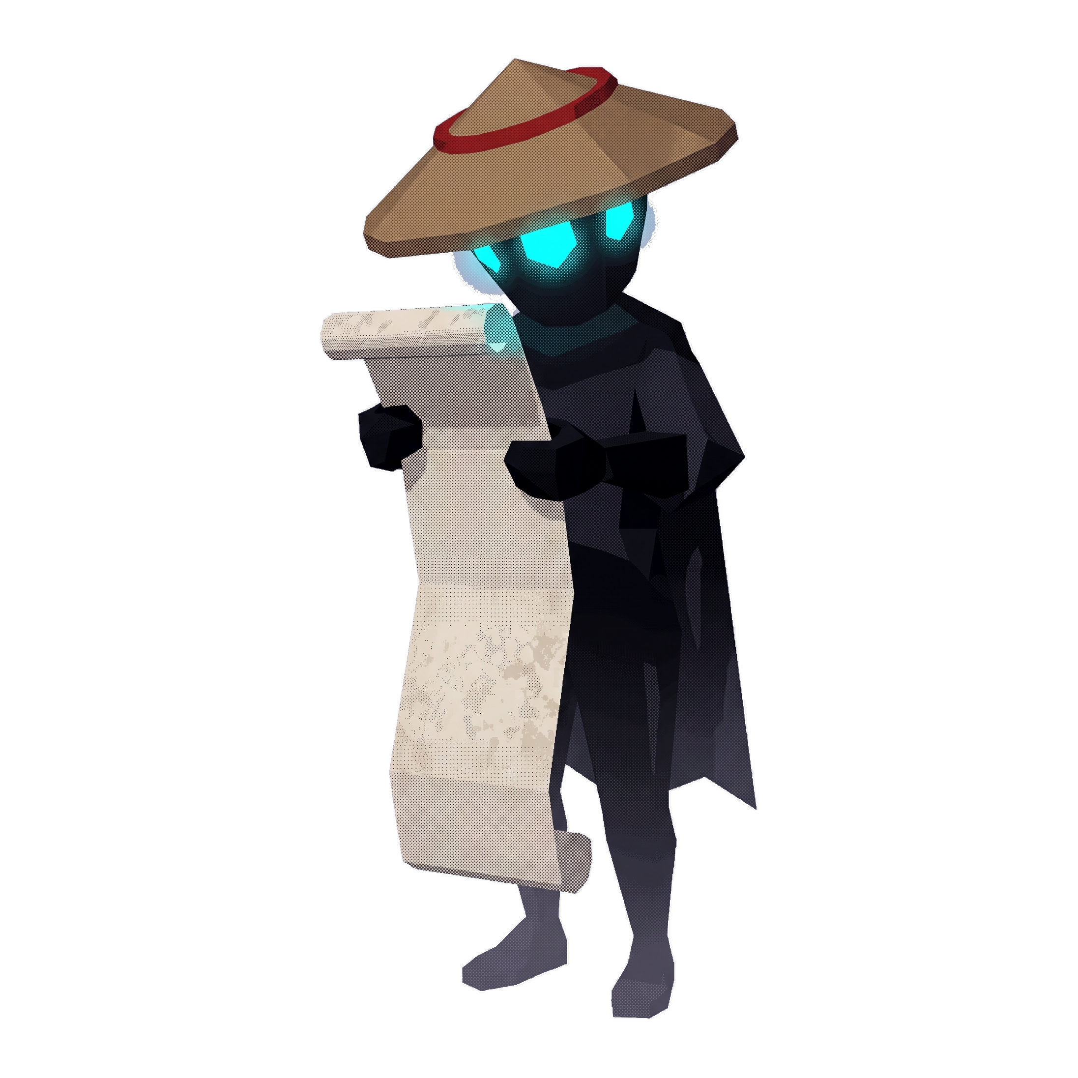 Ronin unrolling its journey scroll
